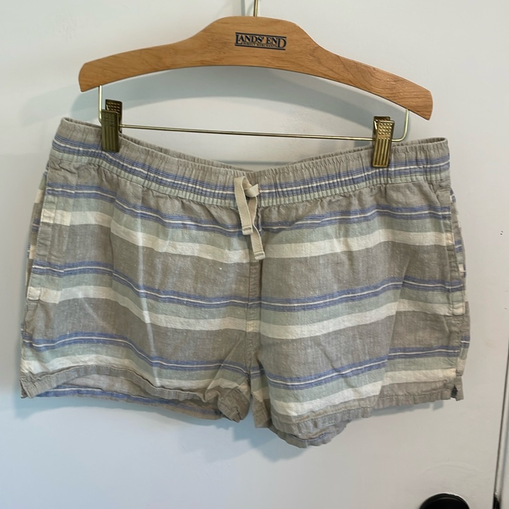 Patagonia Striped Linen Shorts Size Medium